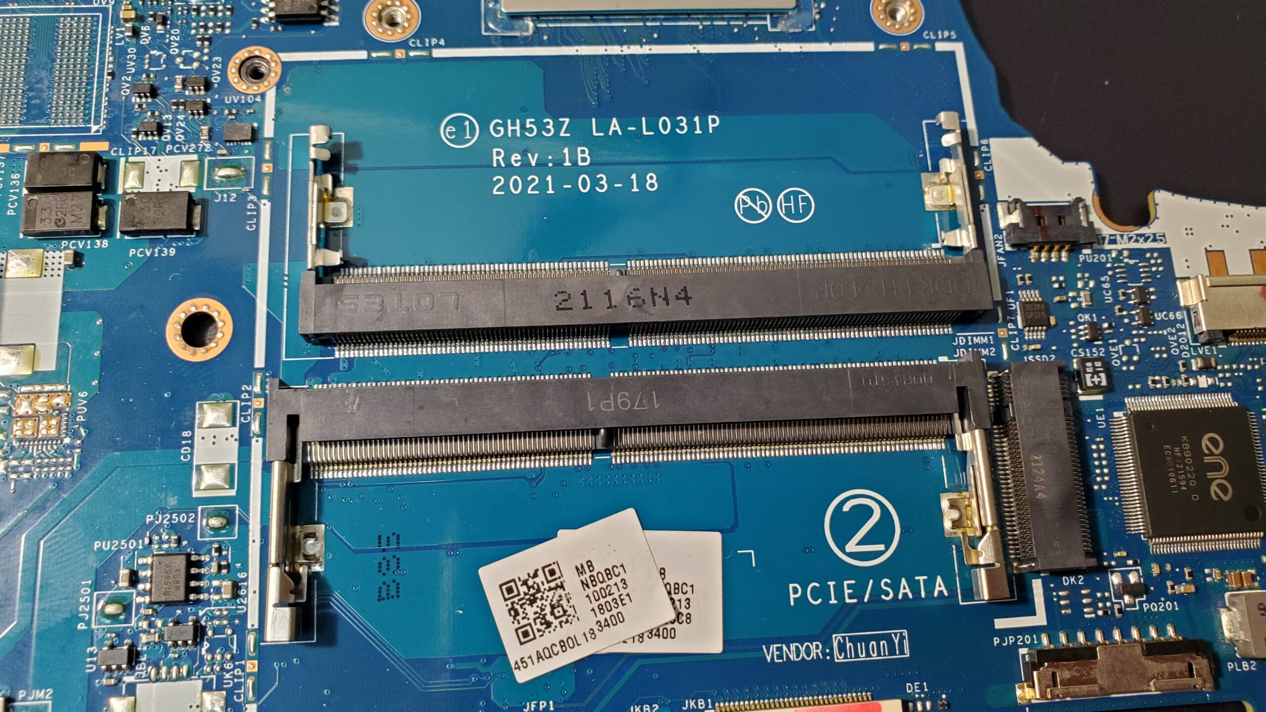 Материнская плата Acer Nitro 5 AN515-41, LA-L031P гарантия